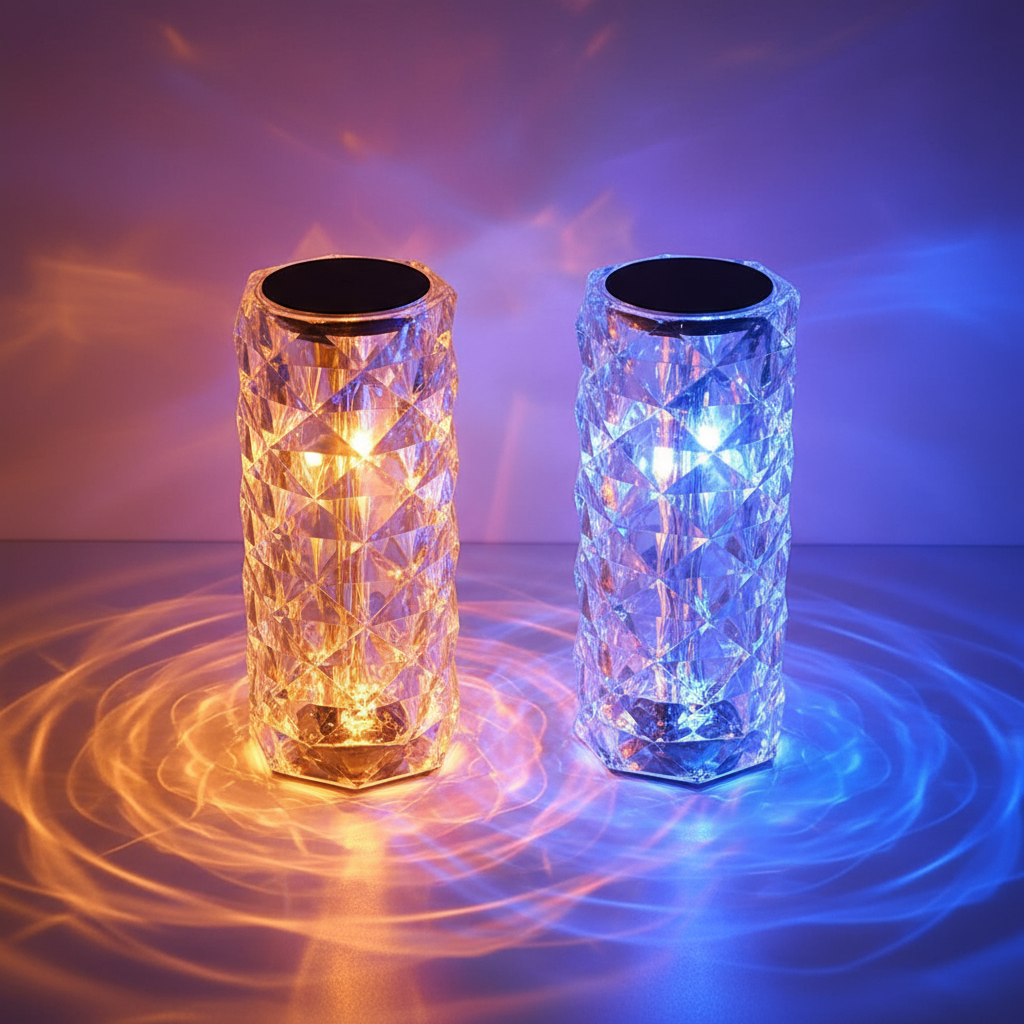 Diamond Crystal Lamp Color-Changing LED