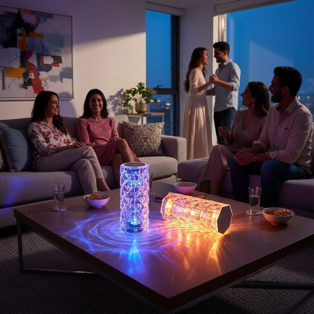 Diamond Crystal Lamp Color-Changing LED