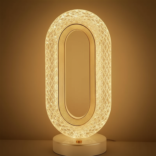 Infinity Glow Decorative Lamp - Modern Oval LED Table Lamp